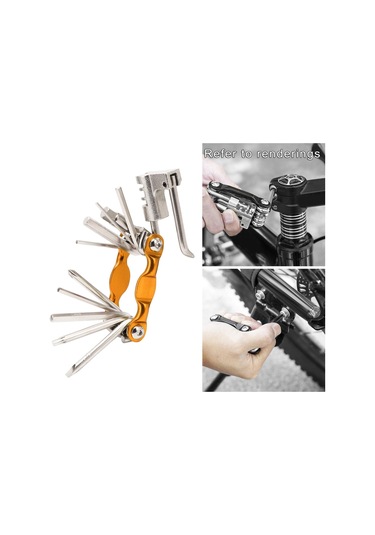 Suntek Taşınabilir Çok İşlevli Bisiklet Tamir Aleti Altın Altın