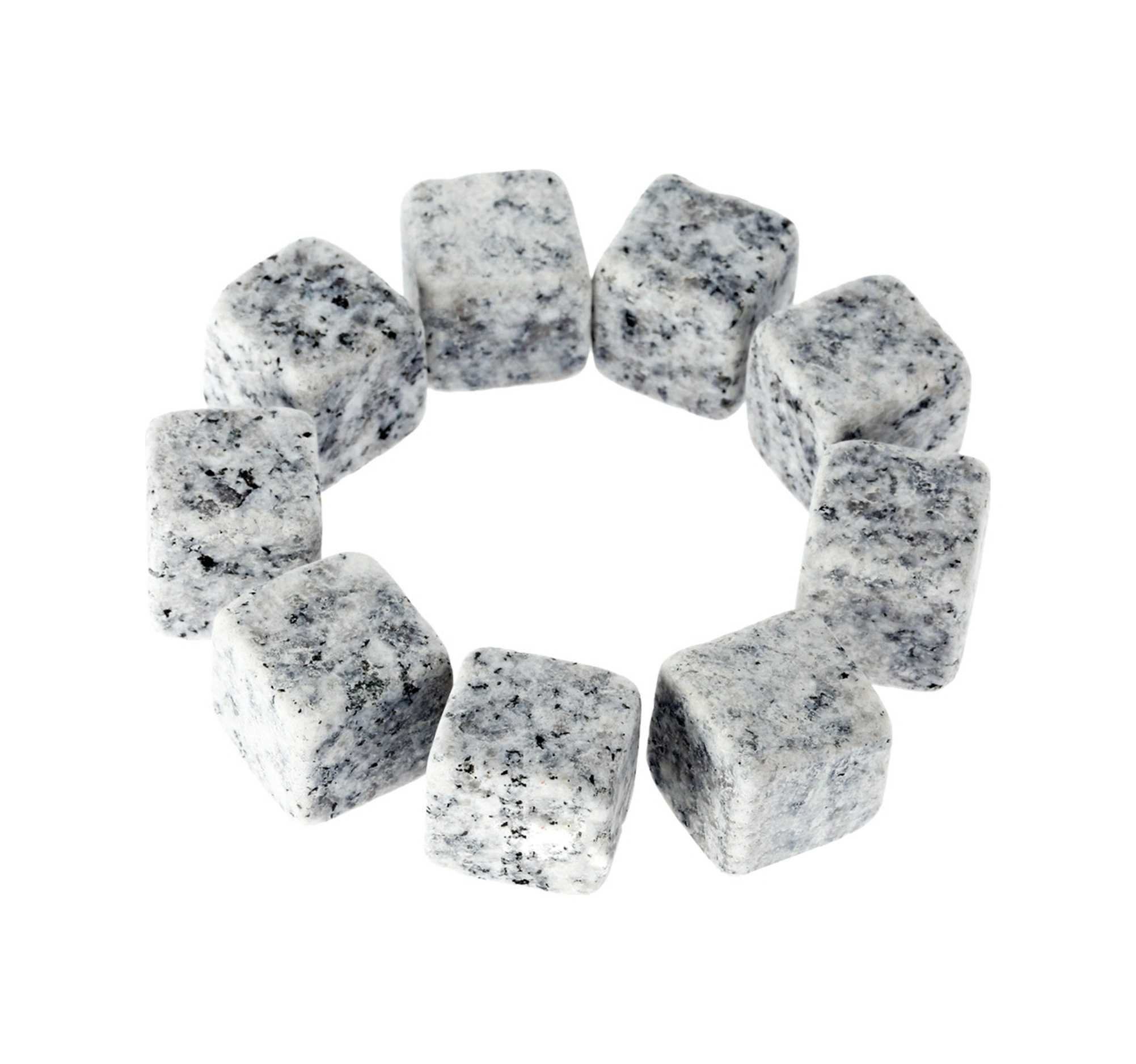 Kosona 9 Adet Granit Whiskey Taşı - Dökülmeyen Soğutma - Ahşap Kutusu Ve Kadife Çanta İle - İçki Severler İçin Siyah - Beyaz