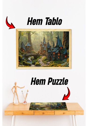 Ahşap Çerçeveli Puzzle - Tablo Hthp - 015 23 X 32 120 Parça