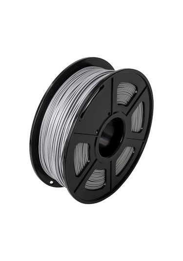 Sunlu Petg 3d Yazıcı Filamenti 1.75mm Boyutsal Doğruluk +/- 0.02mm 1kg 2.2lbs Makara, Gümüş