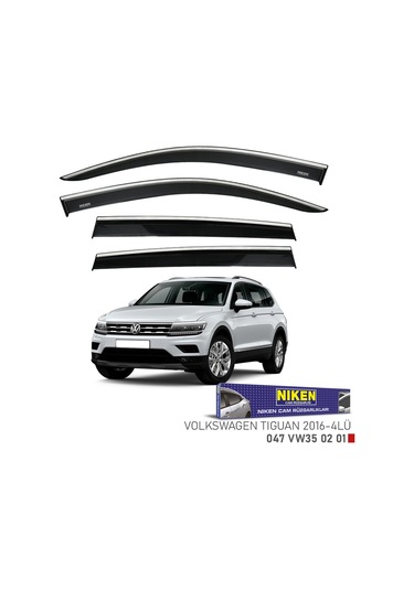 Replax Vw Tıguan 2016 Sonrası Kromlu Cam Rüzgarlığı 4lü