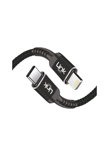 Linktech K424 Type-C/Lightning Data/Şarj Kablosu Pd 20W 3A 1Mt