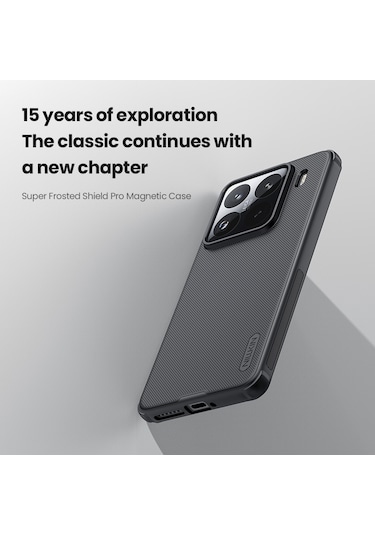 Xiaomi 15 Pro Nıllkın Buzlu Kalkan Pro Manyetik Telefon Kılıfı İçin Yeşil