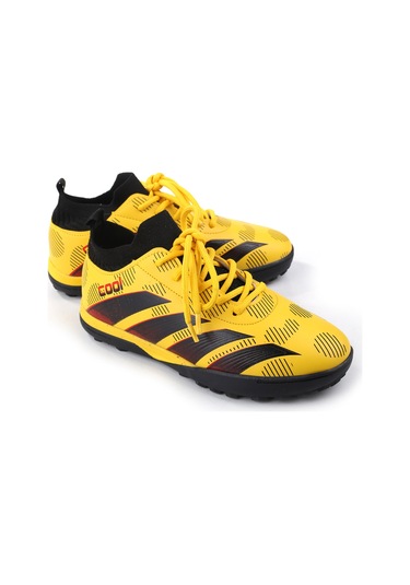 Cool Neymar Erkek Çocuk Çoraplı Halı Saha Spor Ayakkabı Sarı
