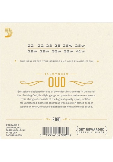 D'addario Ej95 Ud Tel Seti