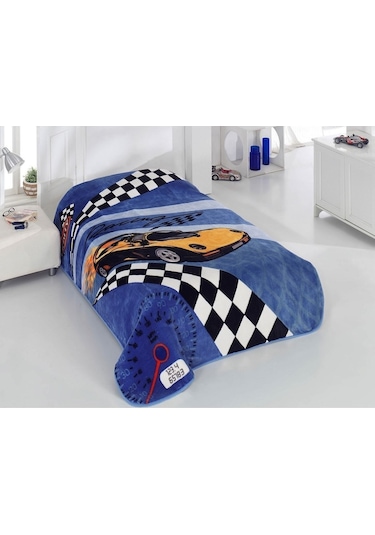 Sarar Tek Kişilik Battaniye -rallymavi Mavi