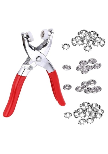 Tineke 9.5 Mm Metal Çıt Çıt, El Pensesi, Set- Gömlek Ve Bebe Çıtç