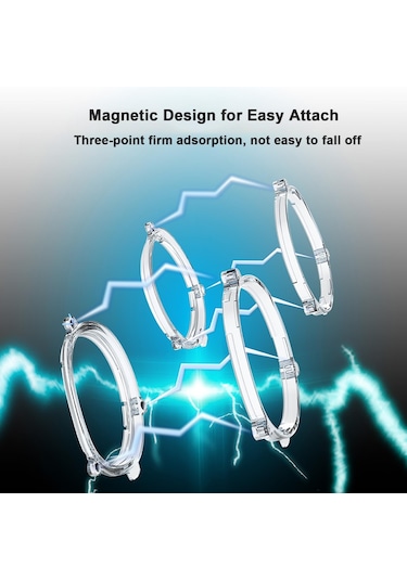 Meta Quest 3 Vr Manyetik Gözlük Çerçevesi İçin, Özellik: Anti Mavi Işık Lensi + Çerçeve Şeffaf