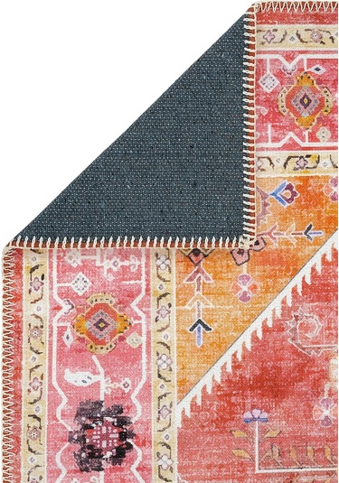 Cool Halı Beylerbeyi By 837 Pembe Halı Etnik Desenli Otantik Ev Salon Halısı Yıkanabilir Şönil Halı