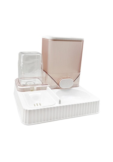 Suntek Otomatik Kedi Tiryakisi Besleyici Pet İçme Kasesiz-beyaz