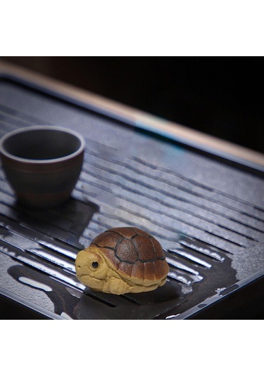 Homyl Mor Kil Çay Pet, Kaplumbağa Heykeli Heykelcik Minyatür Küçük