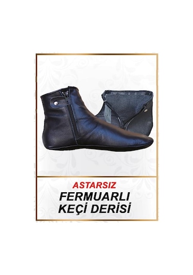 Mest Kışlık Mest Keçi Derisi Fermuarlı Astarsız Mest 37 Numara