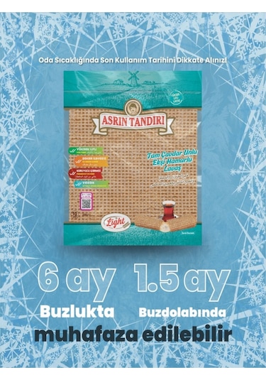 1 Paket Ekşi Hamurlu Çavdar Lavaş Ekmeği