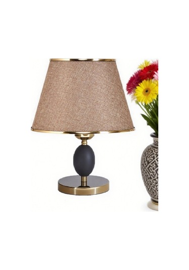 Yumurta Gövde Masa Lambası Gece Lambası Dekoratif Abajur Kahverengi
