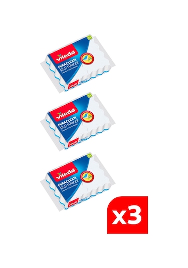 Vileda 2'Li Miraclean Silgi Sünger 3 Paket