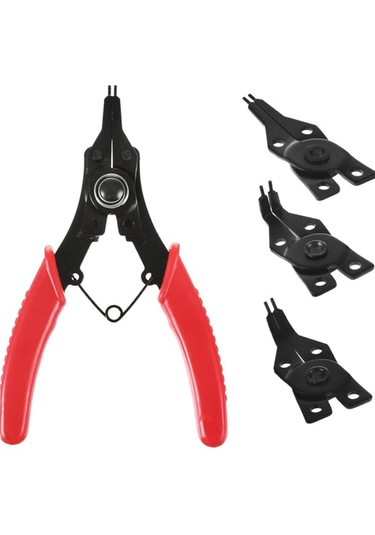 Egman Seti 4 Parça Farklı Model - Çok Fonksiyonlu Değiştirilebilir Başlıklı Yaylı Pense 1 Adet