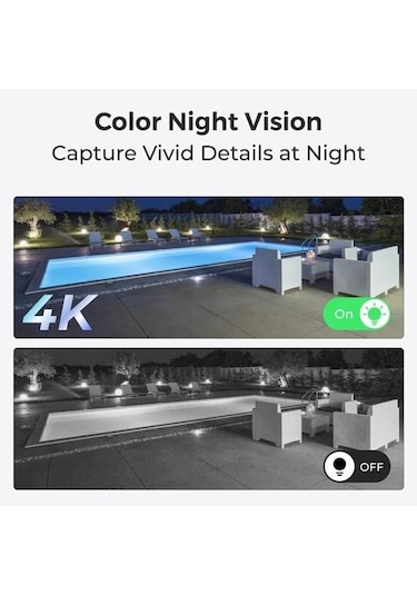 Reolınk 12mp Bullet 4mm P340 Ip Güvenlik Kamerası Poe Ip67, Renkli