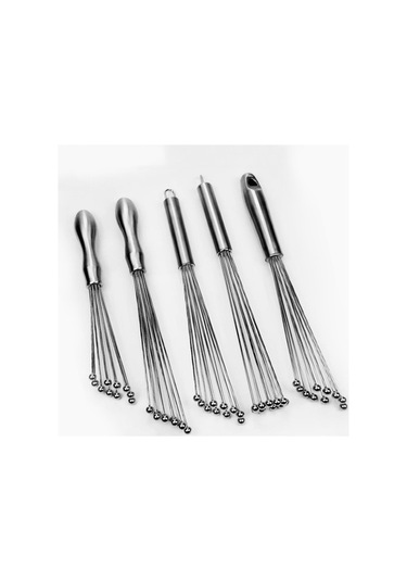 Pazly Cbtx Manuel Çırpma Paslanmaz Çelik Cam Boncuk Yumurta Çırpma Mutfak Ev Araçları Tip C 12 İnç, Küçük Boy Çok Renkli