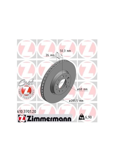 Ön Fren Aynası Volvo S60 00-10 S80 98-06 V70 97-07 Xc70 00-07 285x5dl Küçük Tip 986479210-df423