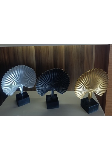 20cm-22cmlik Kırılmaz Polyester,midye Kabuğu Desenli Biblo