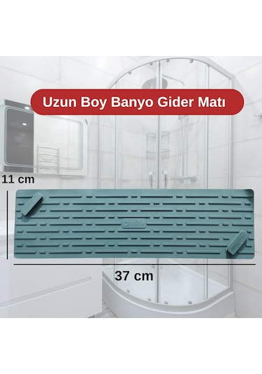Siyah Renk Uzun Model Kötü Koku Önleyici Silikon Mat Banyo Mutfak Lavabo Balkon Gider Tıpası Kapağı