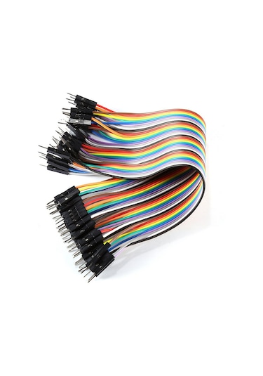 Ximistore9 40 Pin Renkli Erkek-erkek Bağlantı Kablosu 20cm - Dayanıklı, Taşınabilir, Bilgisayar Ve Enstrümanlar İçin