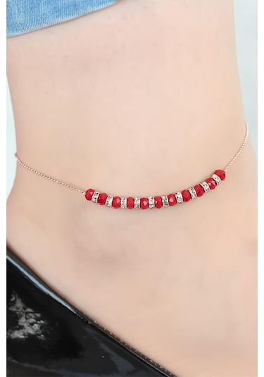 Bordo Miyuki Taşlı Hal Hal