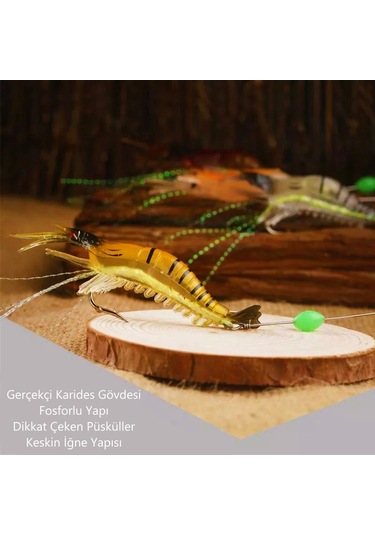 MSO Olta Balıkçılık Fosforlu Silikon Karides Yapay Yem