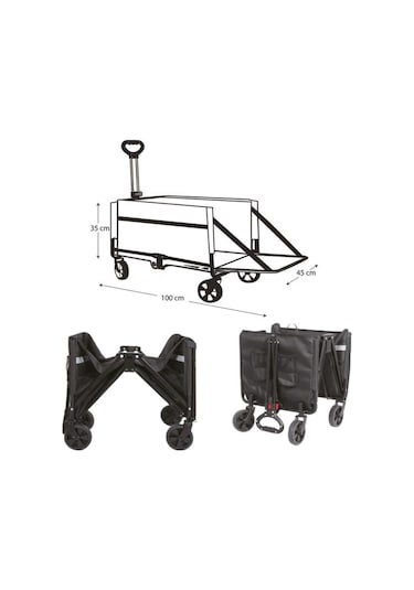 Freecamp Katlanır & Taşınabilir Plaj - Kamp Arabası 120 Litre-1158