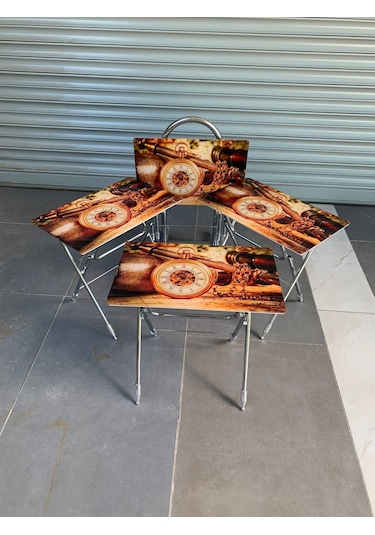 Camlı Çanta Sehpa, Sehpa, Zigon, 4lü Zigon, Çanta Sehpa-saat
