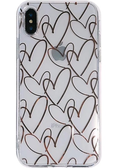 Telefon Kılıfı Şeffaf Sevimli Kız Kadın Lüks Kalp Şeffaf İnce İnce Silikon Tampon Sert Arka Koruyucu Telefon Kılıfı İphone Uyumlu 13 Pro Max İçin