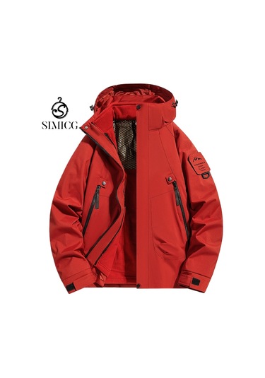 Çıkarılabilir Kapüşonlu Ve Su Geçirmez Erkek Rüzgarlığı Yeşil