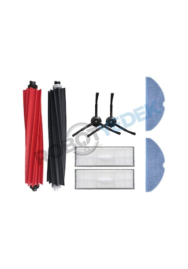 Roborock S8, S8+ Uyumlu Yedek Fırça Hepa Filtre Mop Seti-8 Parça