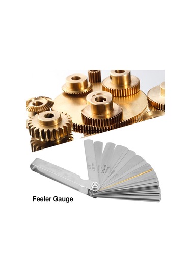Konesam Stahl Gaps Messer 32 Blatt 0.04-0.88mm, Doppelt Skaliert Metrik/ımperial , Präzise Spaltmessung, Tragbar