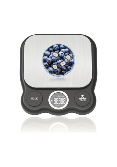 Oldfriend 1 Adet Hassas Dijital Yemek Gram Mutfak Pastacılık Ölçek Tartı Lcd Ekran Siyah Siyah