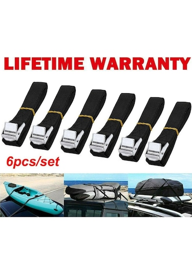 Homyl 6x Kravat Aşağı Kayış Güçlü Cırcırlı 25mmx2m