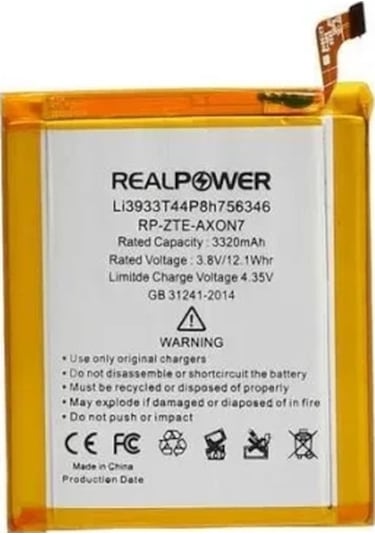 Realpower Zte Uyumlu Axon 7 Batarya 3320mah