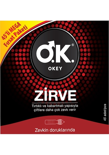 Okey Zirve Prezervatif 45'li