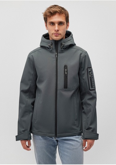 Mavi - Kapüşonlu Yeşil Ceket 0110264-71598 Yeşil