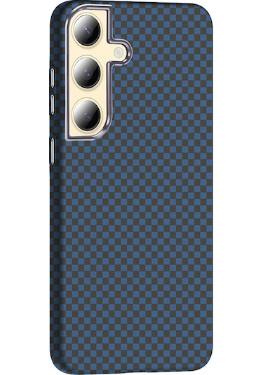 Mobilefix Galaxy Uyumlu S24 Kılıf M-safe Şarj Özellikli Karbon Fiber Görünümlü Gros Kapak - D Desert Titanyum