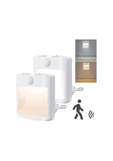 Wezone Led Hareket Sensörlü Duvar Lambası - Renk Sıcaklığı Ayarlanabilir, Enerji Tasarruflu, Akıllı Otomatik Açma-kapama, Ev Dekorasyonu İçin Uygun Beyaz