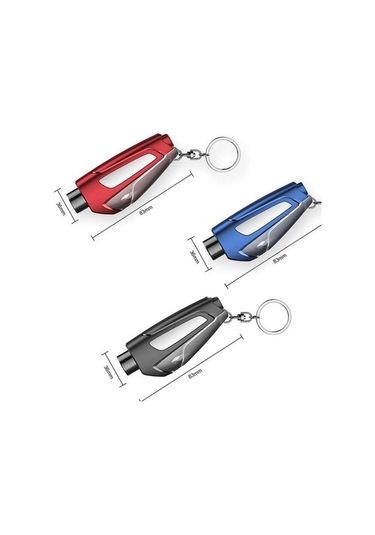 Novahub Araba Acil Kaçış Anahtarı, Pencere Cam Kırıcı, Güvenlik Kurtarma Aracı, 3-in-1 Kurtarma Seti