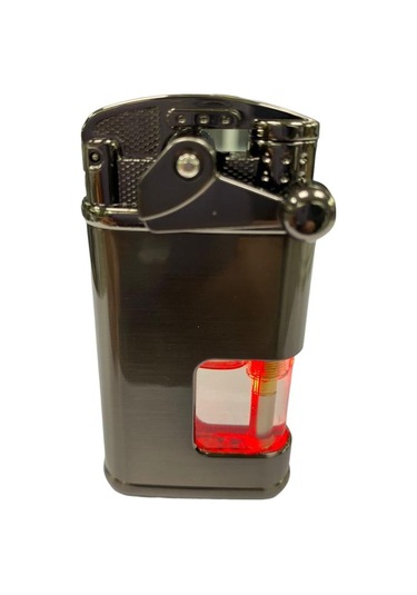 Elif Pürmüzlü Kırmızı Mavi Işıklı Çakmak Füme 709402 Füme