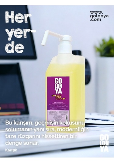 Golonya Karışım Kokulu Sprey Başlıklı Kolonya 1 L