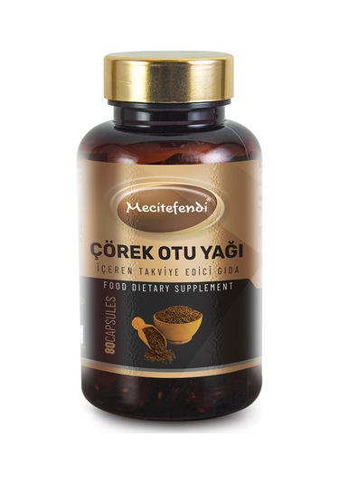 Mecitefendi Çörekotu Yağı Kapsül (80 Kapsül 1300 MG)