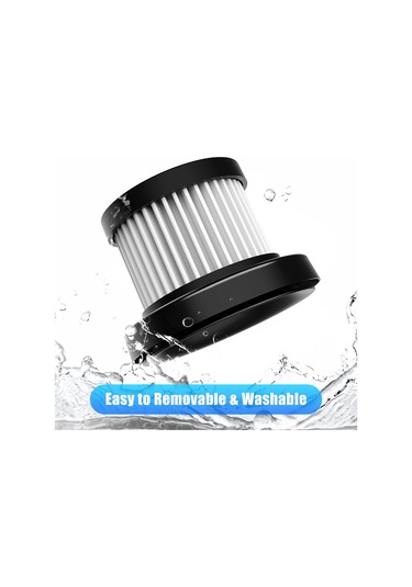 Symbee 6000pa Güçlü Emme, Hepa Filtre & 2 Fırça Ucu İle Siyah Mini El Tipi Oto Süpürge - 120w Kablolu Araç İçi Temizlik Aleti Siyah