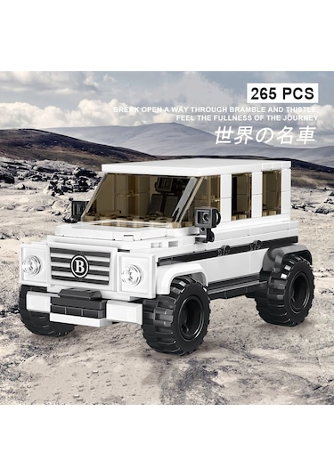 Teknik Mercedes G63 Brabus Arabası Mercedes G Kasa Araba Yapı Blok Oyuncak Araba-265 Parça