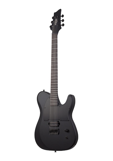 Schecter Pt Black Ops Elektro Gitar Satin Black Open Pore