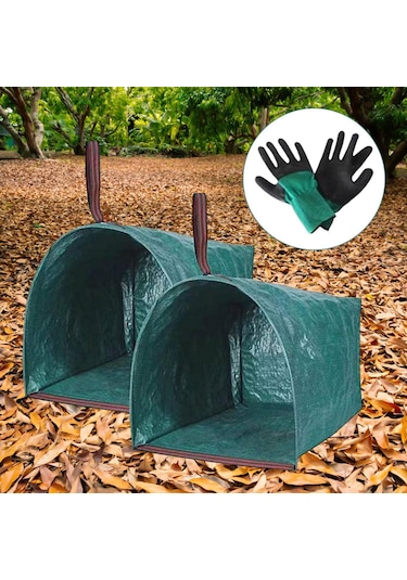 Homyl 2 Adet Tozpan Tipi Bahçe Torbaları Çim Parkları Için