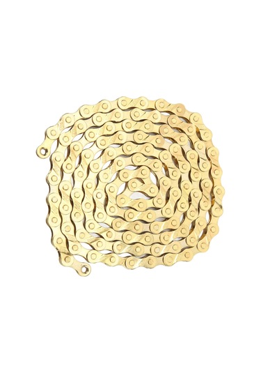 Fosenze Vg Sports 8 Vites Bisiklet Zinciri, Yüksek Karbon Çelik, 980kg Gerilme Dayanımı, Sorunsuz Vites, Dağ Ve Yol Bisikletleri İçin Altın Diğer